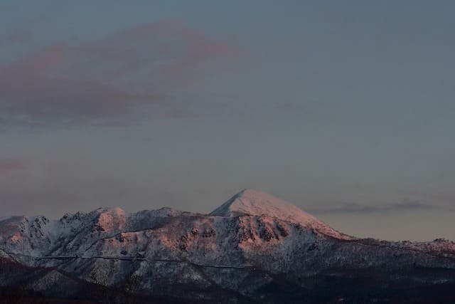 朝のオロフレ峠の画像